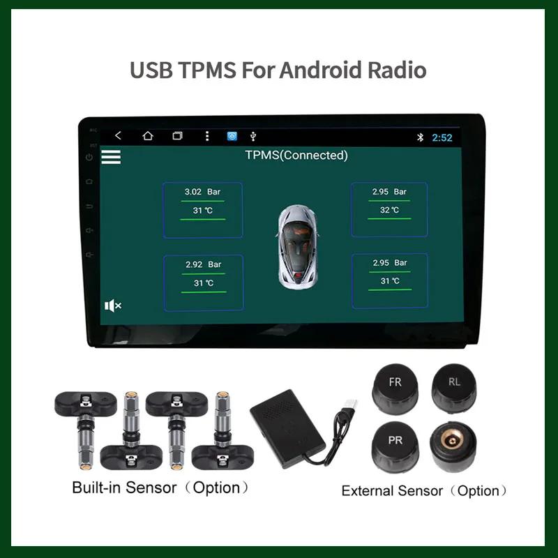 SKIG USB TPMS ڵ Ÿ̾ з ͸ ý, ڵ Raido ȵ̵ Ƽ̵ GPS DVD ÷̾,  ܺ  4 